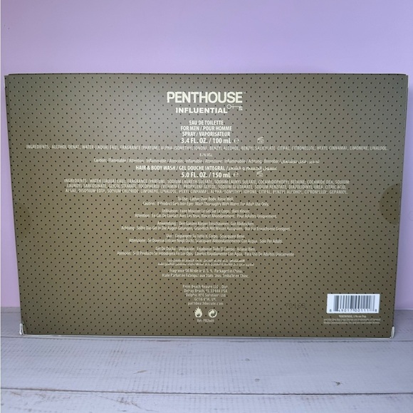 Penthouse INFLUENTIAL SET Eau de Toilette 3.4oz and Hair & Body Wash 5 fl oz - Picture 4 of 4